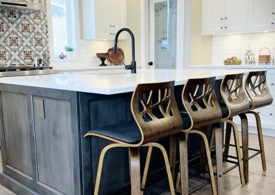 Kamloops Urban Cabinets grey island